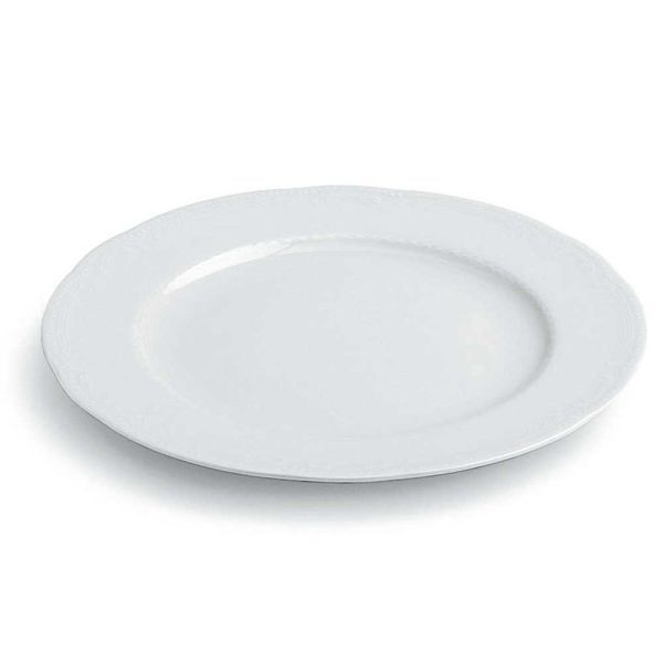 Flat Plate 28 cm Vecchio Vienna White - Tognana