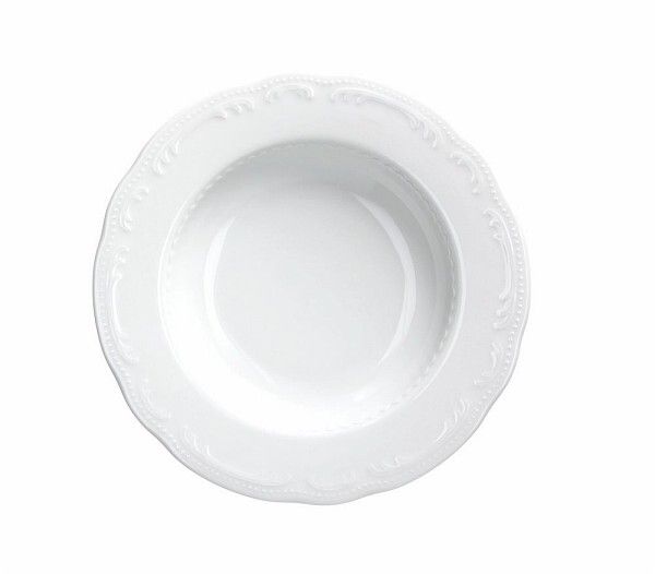Deep Plate 23.5 cm Vecchio Vienna White - Tognana