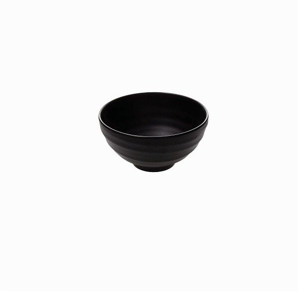 Bowl with Foot 22 cm Black Show Plate - Tognana