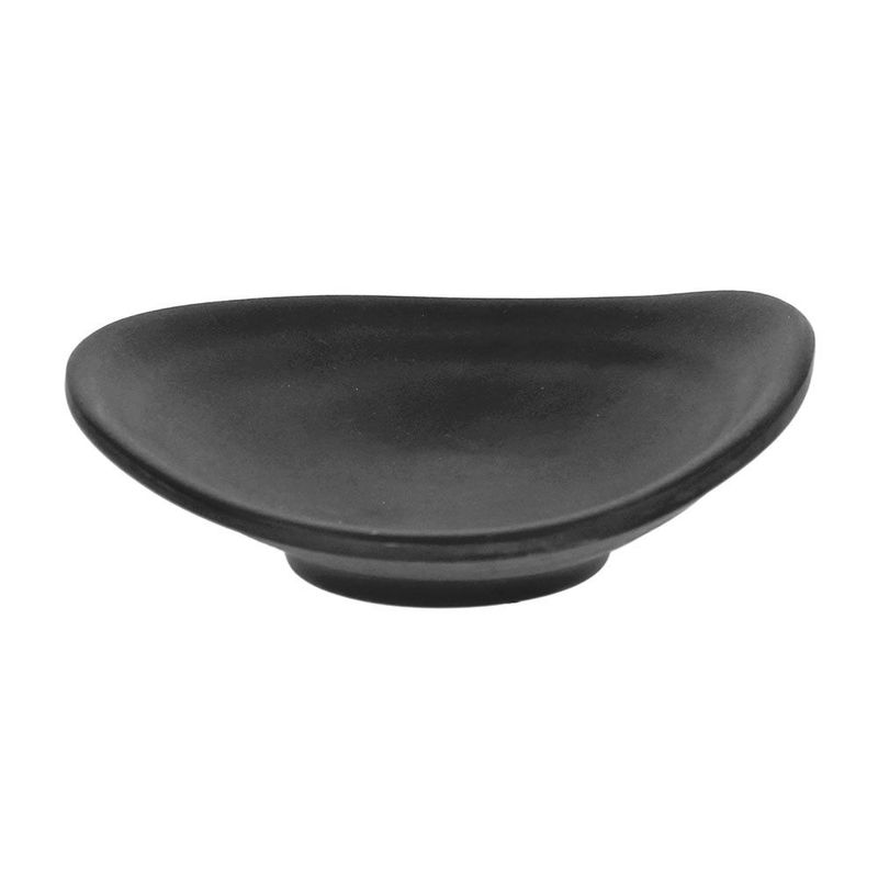 Oval Plate with Stripes 10.5 x 9.5 cm Show Plate Finger Food - Tognana