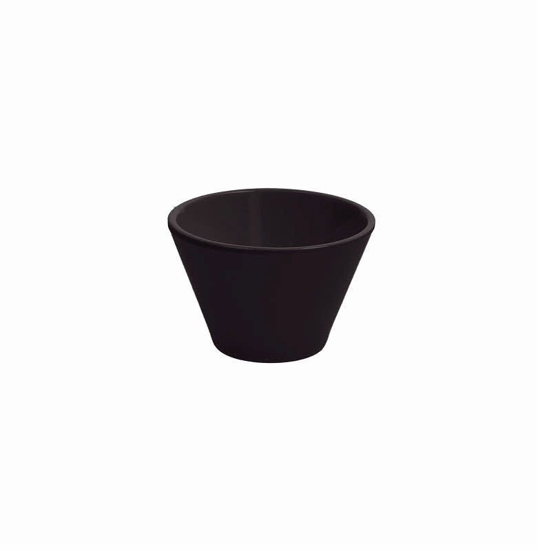 Conical Bowl 8.5 cm Black Show Plate Finger Food - Tognana