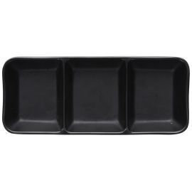 Plate with 3 Compartments 19.5 x 8 cm Show Plate Finger Food - Tognana