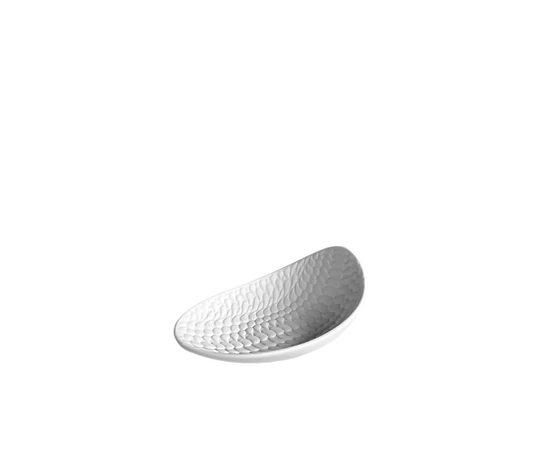 Piatto sfera Cookplay opaco porcellana 12x9 cm texture horeca