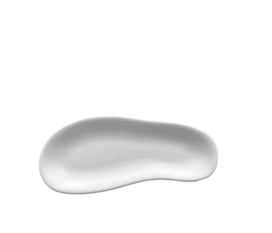 Piatto Cookplay opaco porcellana 26x12 cm forma organica horeca
