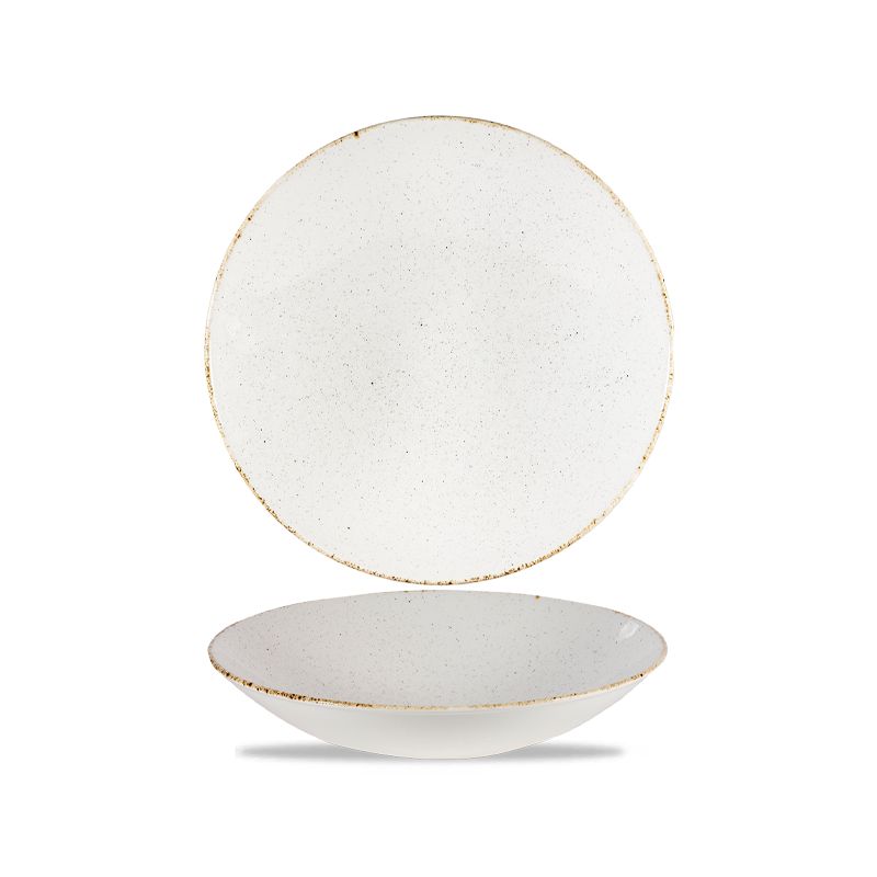 Churchill large deep Barley White Alchemy plate for soups and bowls horeca