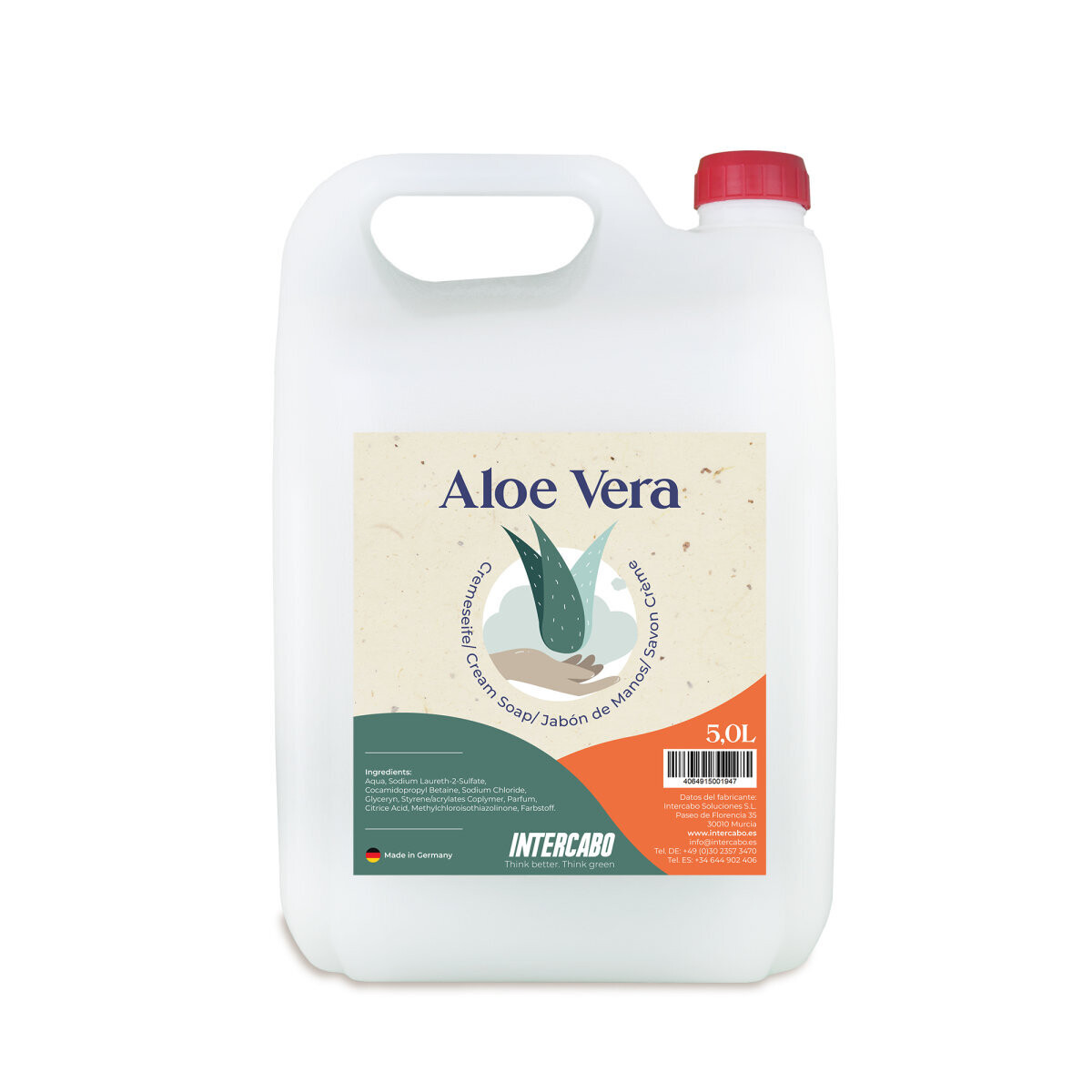 Refill Canister Hand Soap Aloe Vera 5L - Tirolix