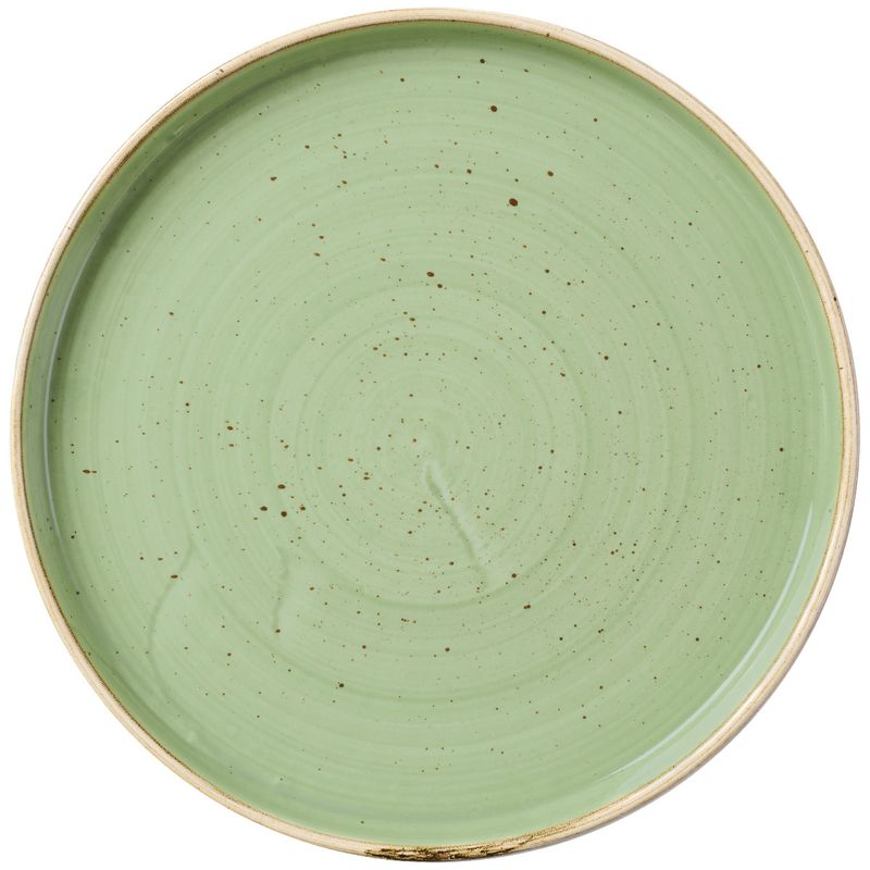 Churchill 21 cm vertical rim plate Stonecast Sage Green horeca use