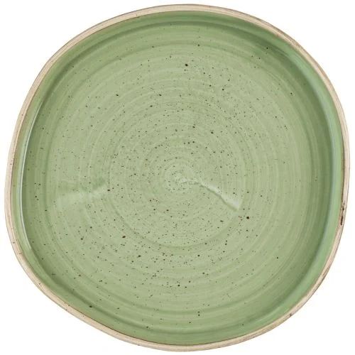 Churchill 21 cm organic plate Stonecast Sage Green horeca use