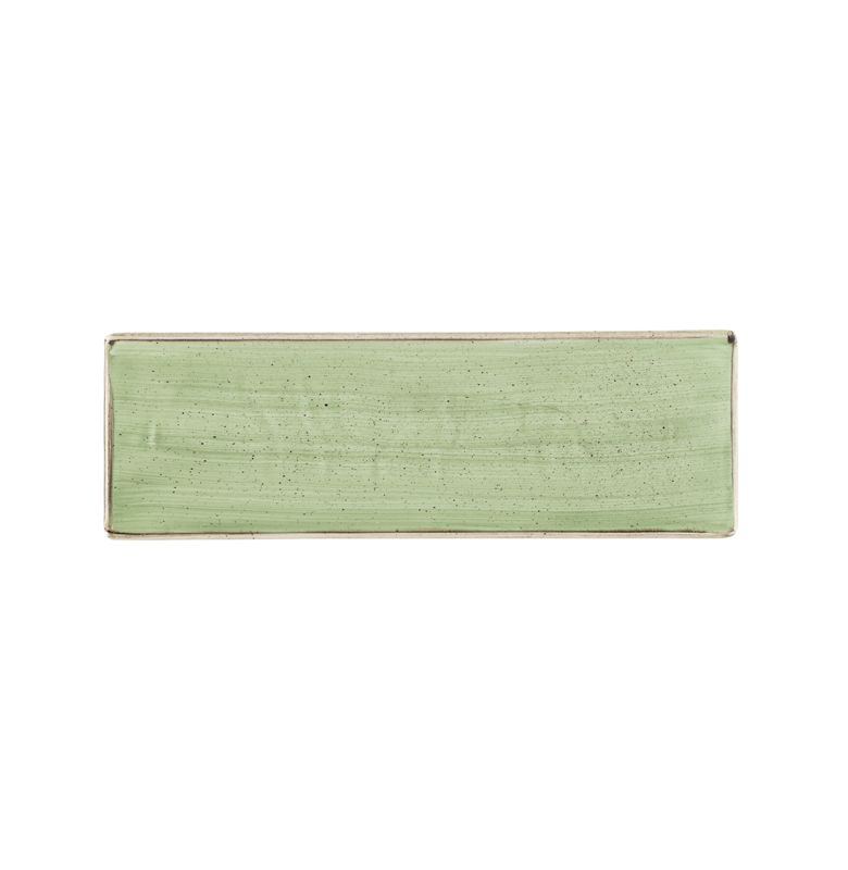 Churchill 35,5x18,9 cm oblong plate Stonecast Sage Green horeca use