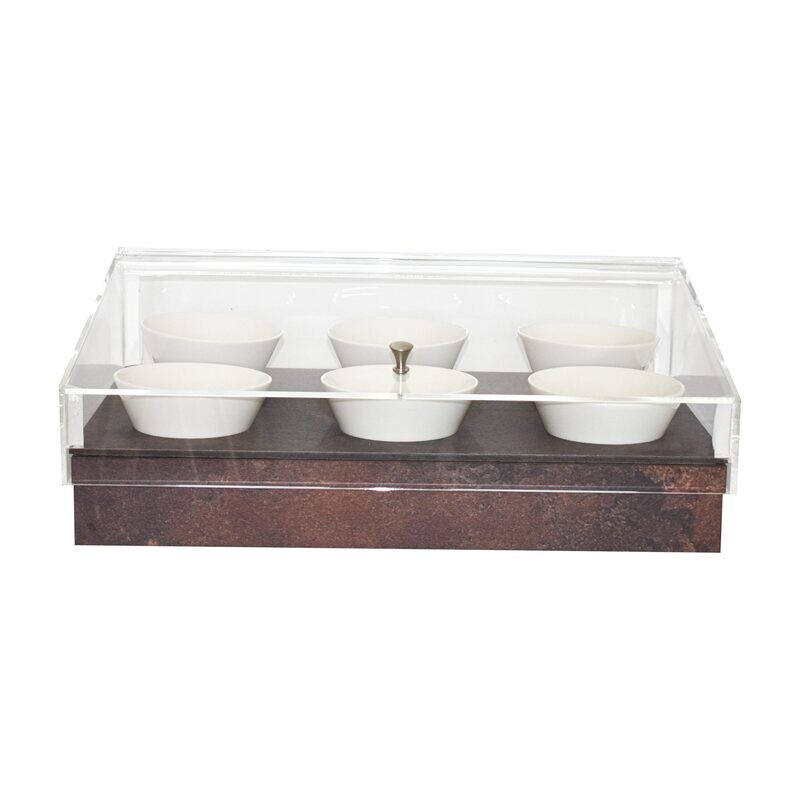 Display Stand for Dried Fruits with 6 Bowls in Rust GN 1/1 T-Collection - Yegam