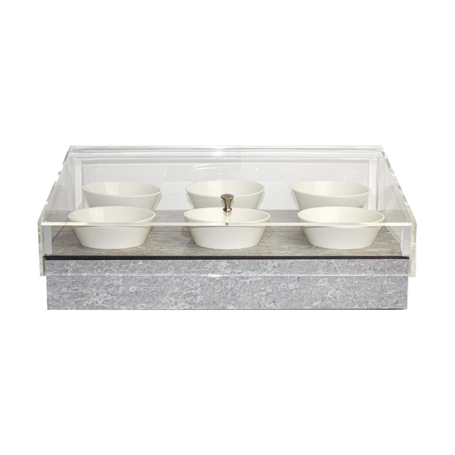 Display Stand for Dried Fruits with 6 Cement Bowls GN 1/1 T-Collection - Yegam
