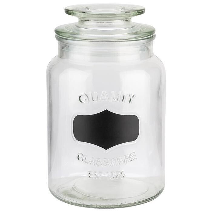 Storage Jar with "Note" Label 12 x 12 cm 1.5L - APS
