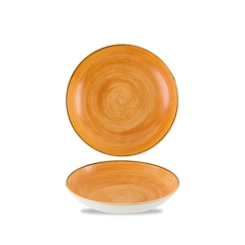 Deep Plate 18.2 cm Stonecast Tangerine - Churchill