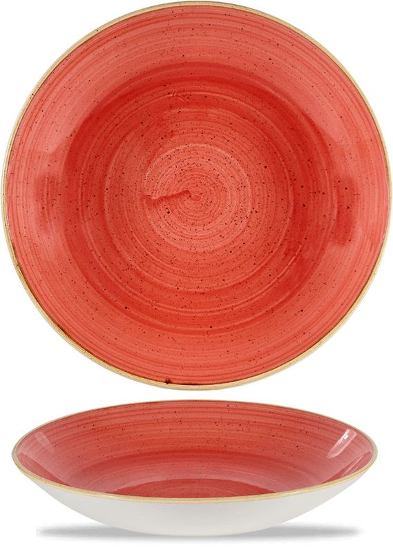Deep Plate 18.2 cm Stonecast Berry Red - Churchill