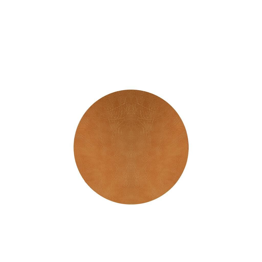 Round Coaster 11 cm Tan/Black Colour - Tirolix