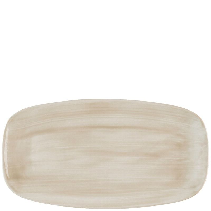 Oblong Plate 35.5 x 18.9 cm Stonecast Canvas Natural - Churchill