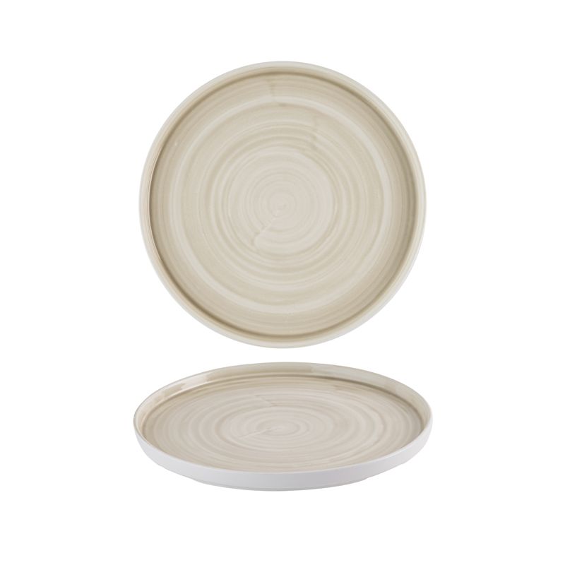 Plate with Vertical Edge 27.5 cm Stonecast Canvas Natural - Churchill