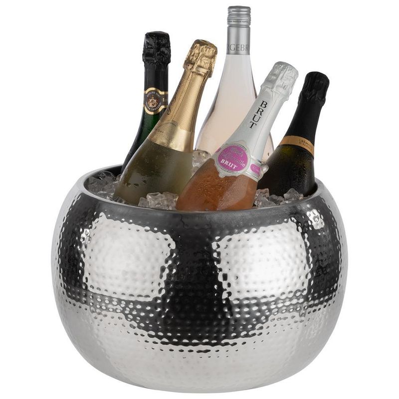 Flaschenkühler "Big Bowl" 37 cm Silber - APS