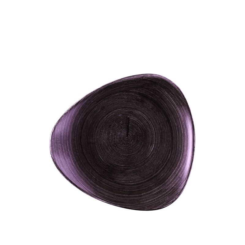 Triangular Plate 28.5 cm Stonecast Patina Deep Purple - Churchill