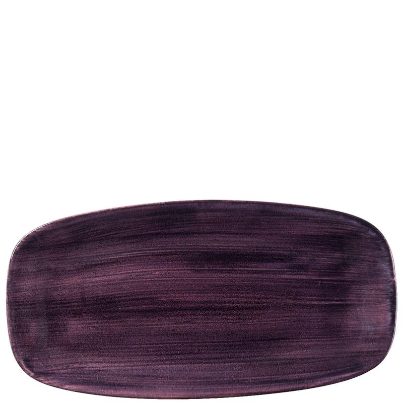 Oblong Plate 35.5 x 18.9 cm Stonecast Patina Deep Purple - Churchill
