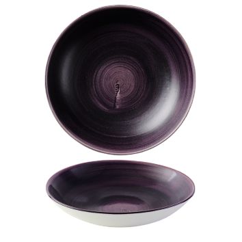 Deep Plate 18.2 cm Stonecast Patina Deep Purple - Churchill