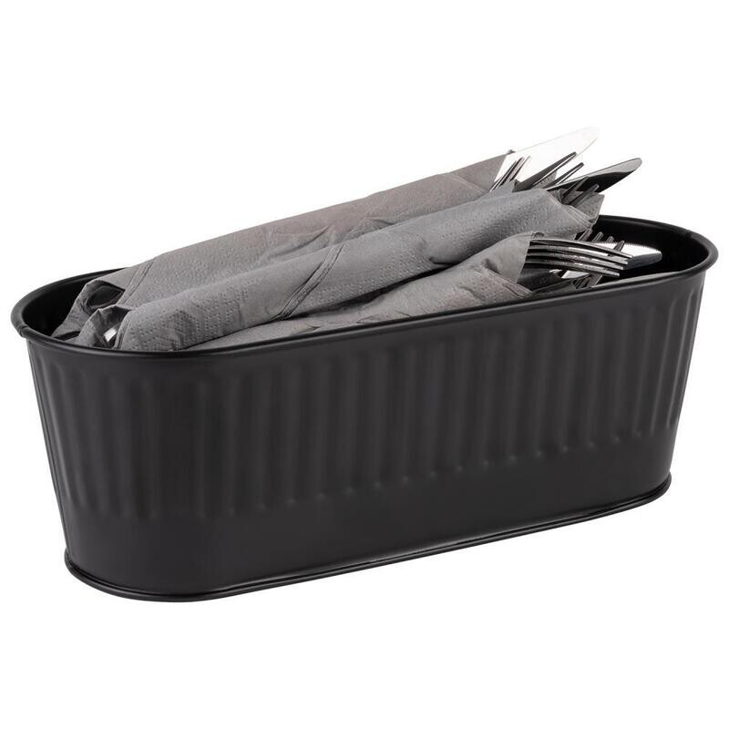 Vassoio portaposate "Utensilo" 12 x 29,5 cm Nero - APS