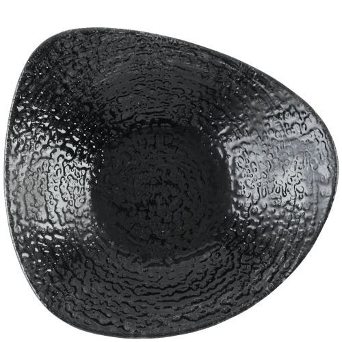 Triangular Bowl 23.5 cm Studio Prints Homespun Chroma Carbon - Churchill