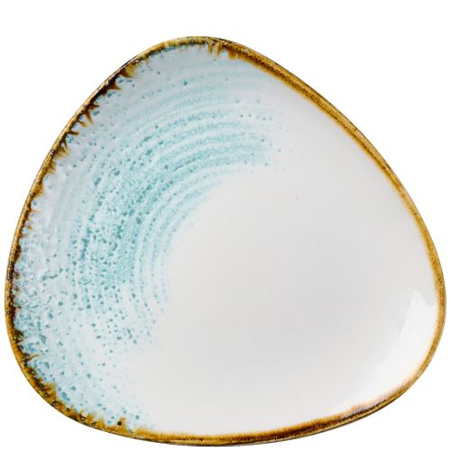 Triangular Plate 20.3 cm Studio Prints Homespun Accents Aquamarine - Churchill