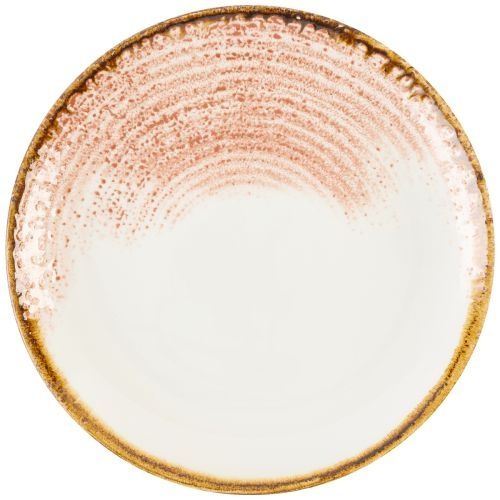 Flat Plate 21.7 cm Studio Prints Homespun Accents Coral - Churchill