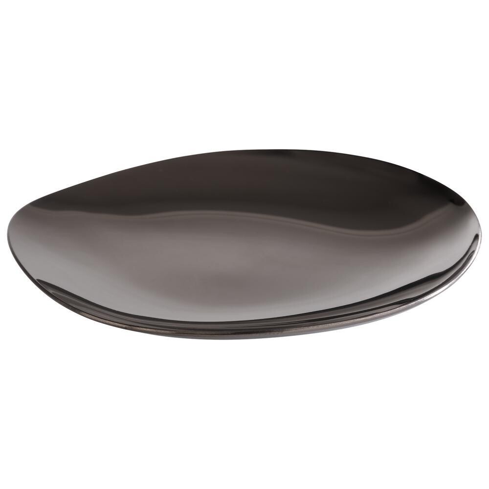 Plate 4 pcs "Pebbles" 9 x 9 cm Black - APS