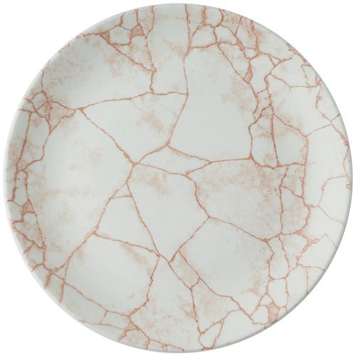Flat Plate 26 cm Studio Prints Kintsugi Coral - Churchill