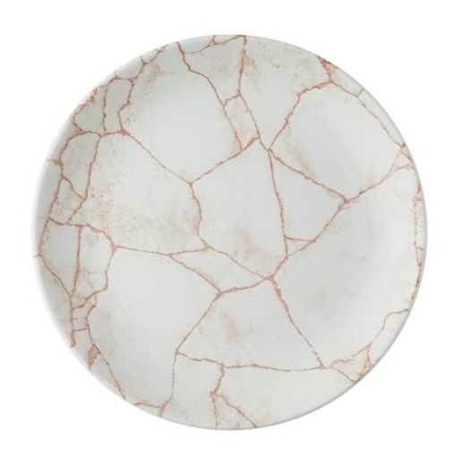 Flat Plate 21.7 cm Studio Prints Kintsugi Coral - Churchill
