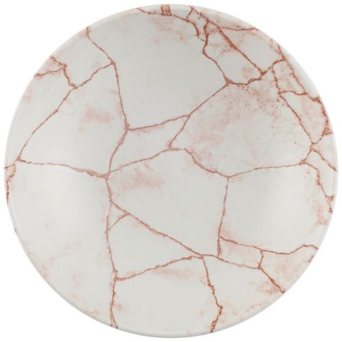 Deep Plate 18.2 cm Studio Prints Kintsugi Coral - Churchill
