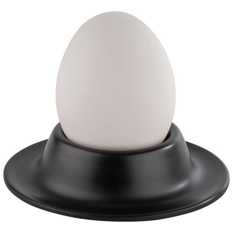 APS set 4 egg cups Eggy 8.5 cm black melamine horeca