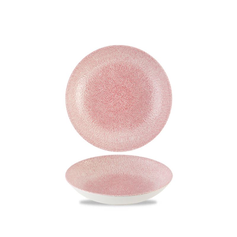 Deep Plate 18.2 cm Studio Prints Raku Rose Quartz Pink - Churchill