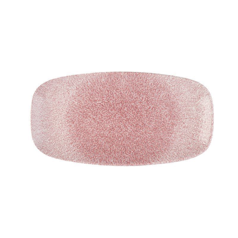 Oblong Plate 35.5 x 18.9 cm Studio Prints Raku Rose Quartz Pink - Churchill