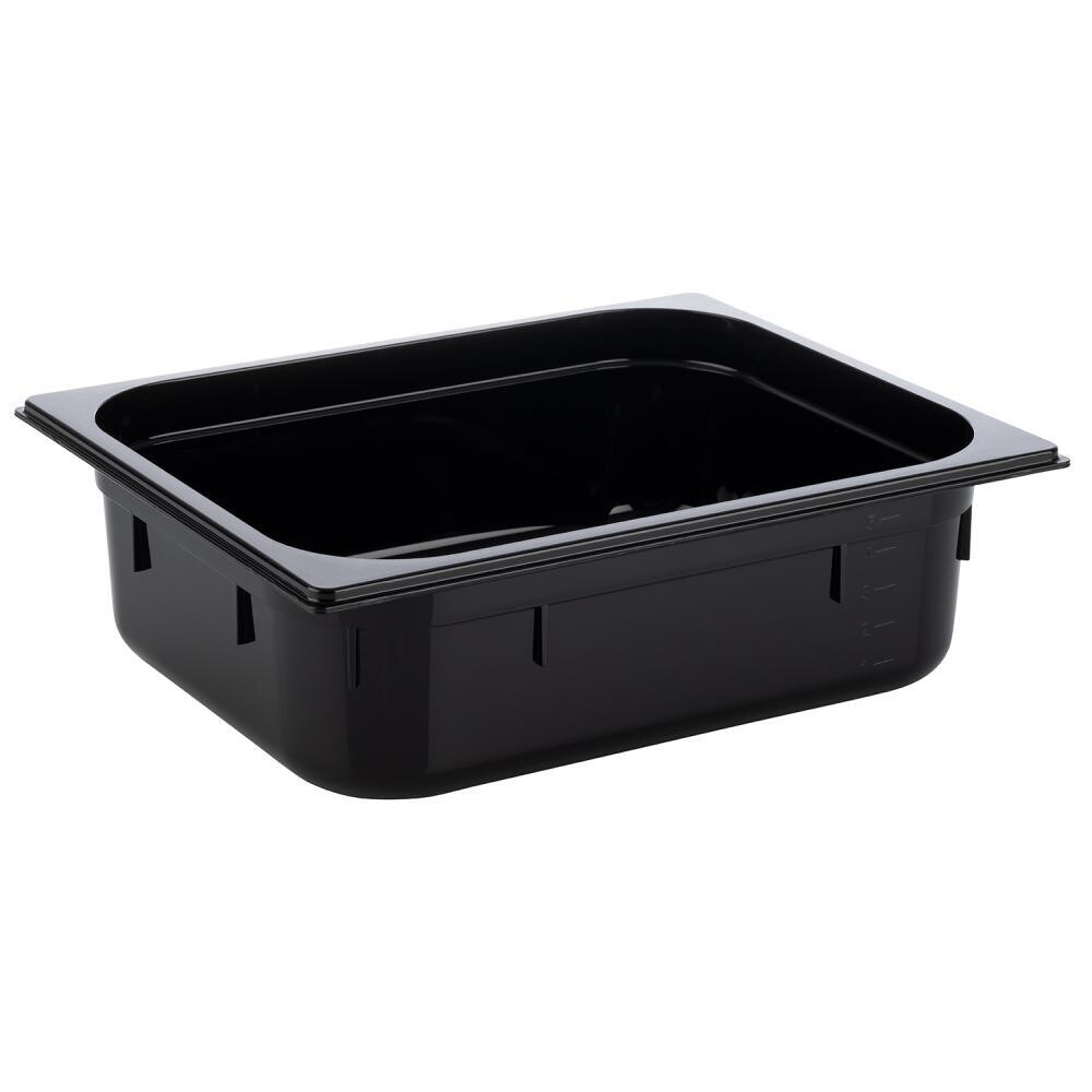GN Container 1/2 26.5 x 32.5 cm 5.9L Black - APS