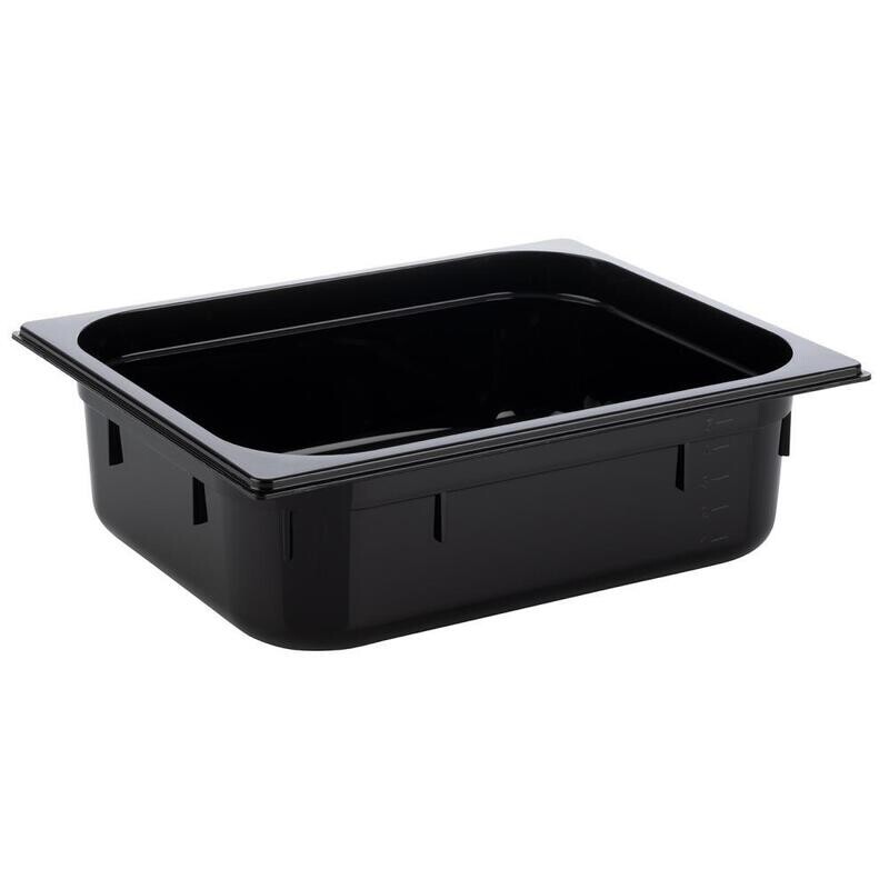 GN Container 1/2 26.5 x 32.5 cm 5.9L Black - APS