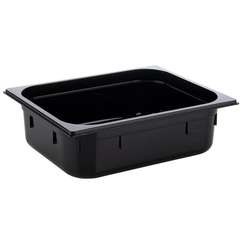 GN Container 1/2 26.5 x 32.5 cm 5.9L Black - APS