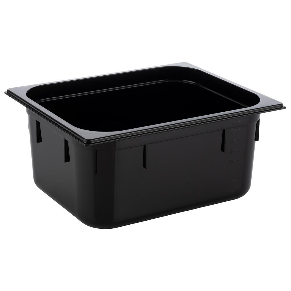 Container GN 1/2 26.5 x 32.5 cm 8.9L Black - APS
