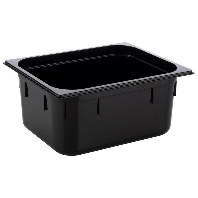 Container GN 1/2 26.5 x 32.5 cm 8.9L Black - APS