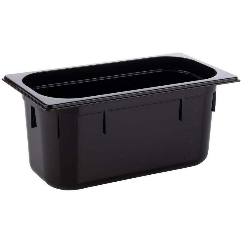 GN Container 1/3 17.5 x 32.5 cm 5.3L Black - APS