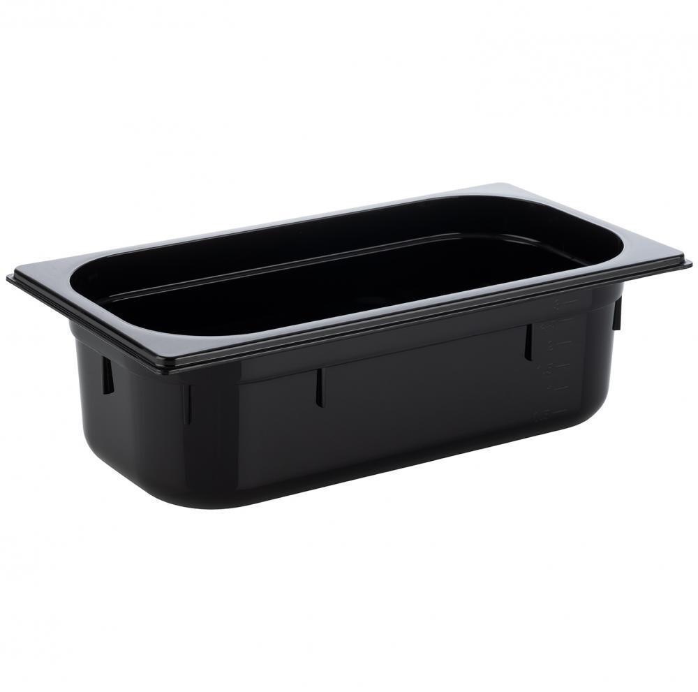 GN Container 1/3 17.5 x 32.5 cm 3.6L Black - APS