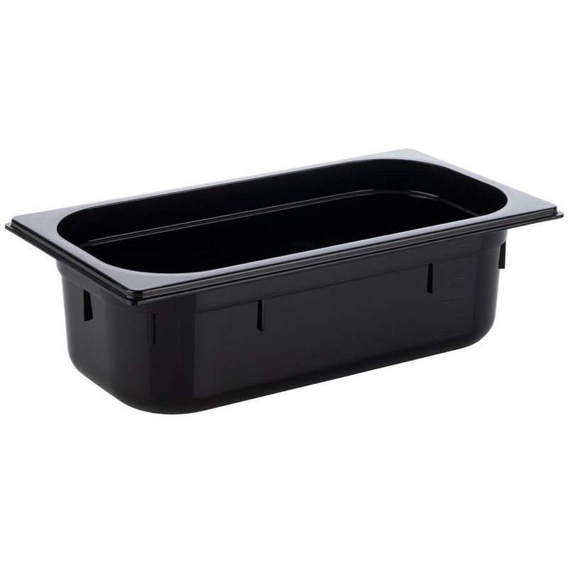 GN Container 1/3 17.5 x 32.5 cm 3.6L Black - APS