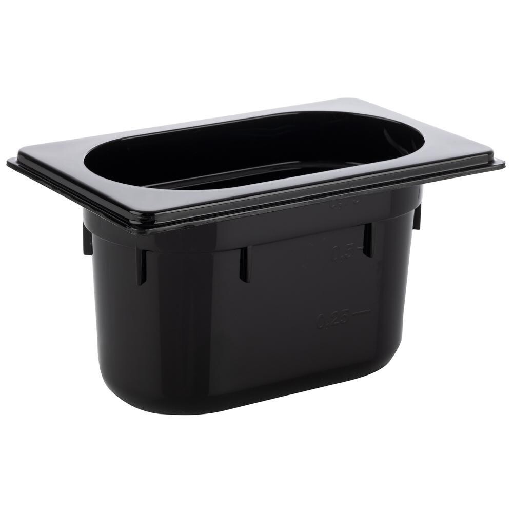GN Container 1/9 11 x 17.5 cm 1L Black - APS