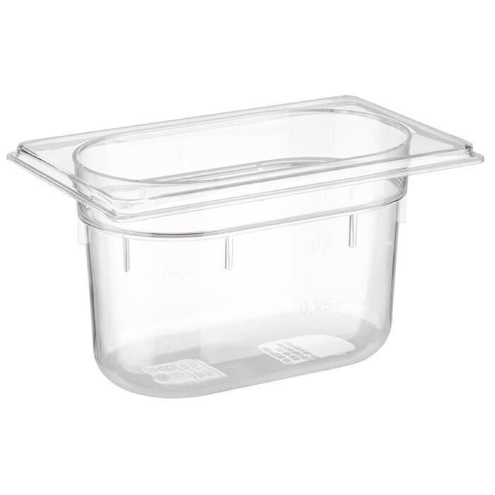 GN Container 1/9 11 x 17.5 cm 1L Transparent - APS