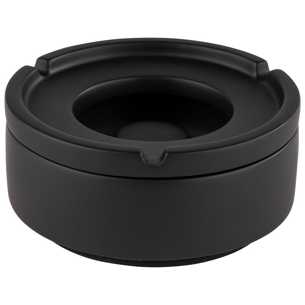 Windproof Ashtray "Element" 10.5 cm Black - APS