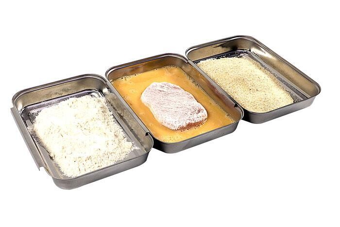 3-piece breading tray set 45.5 x 18 cm - APS