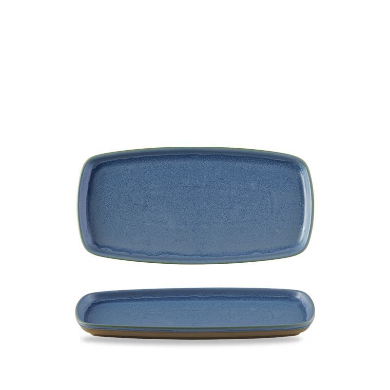 Rectangular Plate 30 x 14.7 cm Emerge Oslo Blue - Churchill