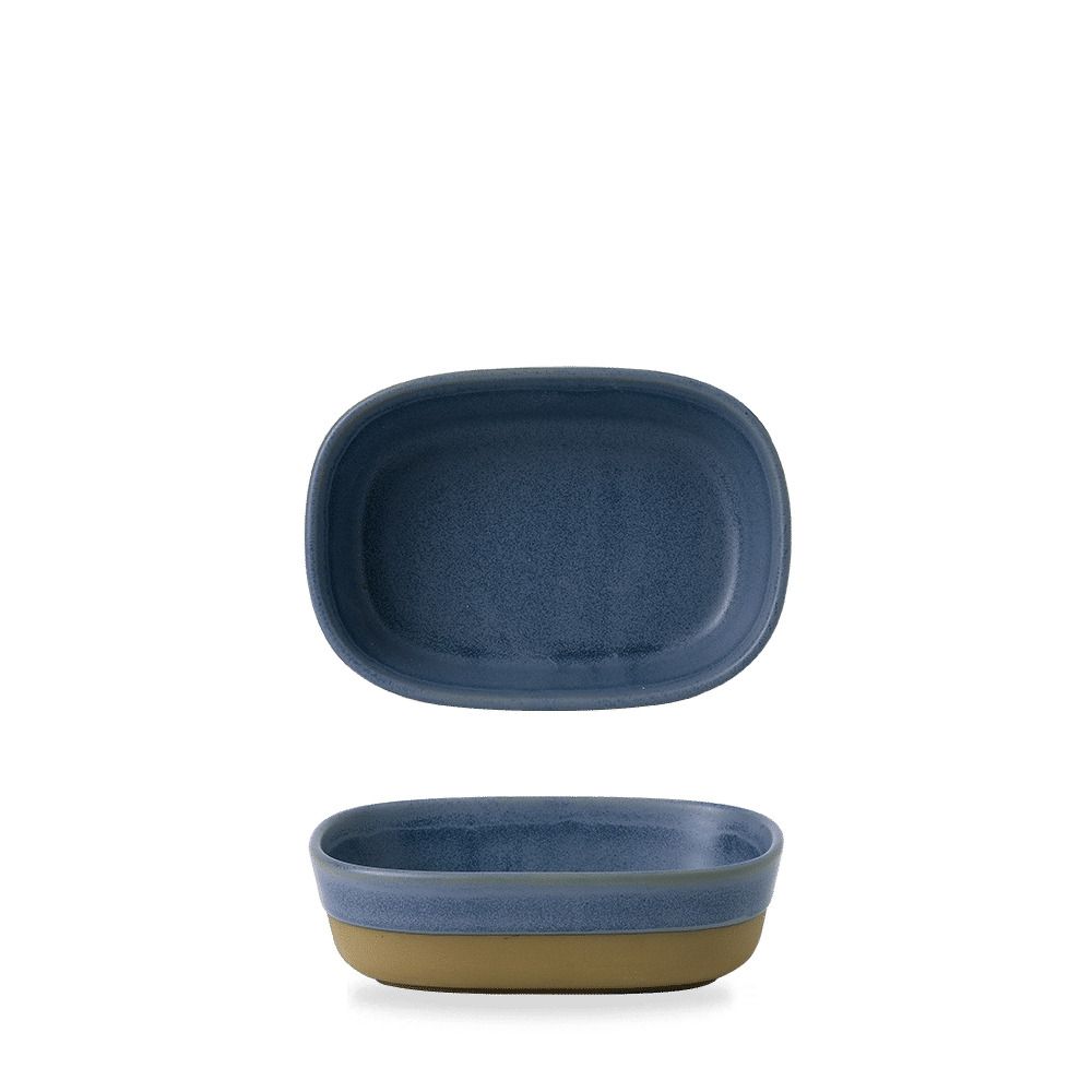Deep Plate 17.3 x 11.9 x 5 cm Emerge Oslo Blue - Churchill